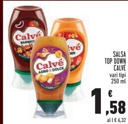 Conad Superstore Calvè salsa top down offerta