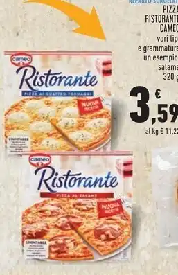 Conad Superstore Cameo pizza ristorante offerta