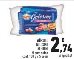 Conad Superstore Negroni wurstel golosino offerta