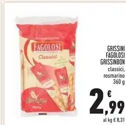 Conad Superstore Grissin bon grissini fagolosi offerta