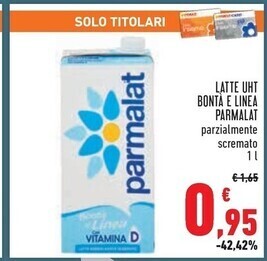 Parmalat latte uht bonta e linea