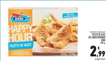 Conad Superstore Arbi filetti di alici del mediterraneo offerta