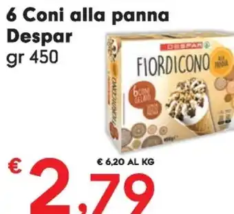 Despar 6 coni alla panna