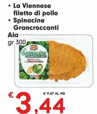 Despar Aia la viennese filetto di pollo offerta