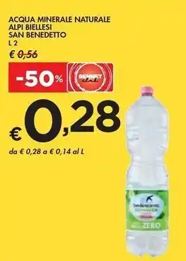Bennet San benedetto acqua minerale naturale alpi biellesi offerta