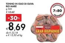 Bennet Rio mare tonno in olio di oliva offerta