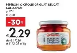 Bennet Coelsanus peperoni o cipolle grigliati delicati offerta