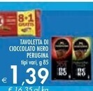 Bennet Perugina tavoletta di cioccolato nero offerta
