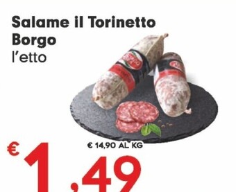 Despar Borgo dora salame il torinetto offerta