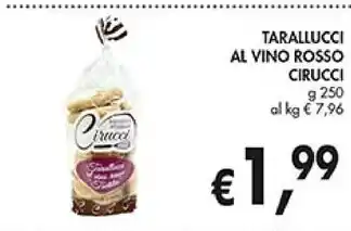 Coal Cirucci tarallucci al vino rosso offerta