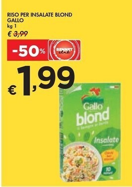 Bennet Gallo riso per insalate blond offerta