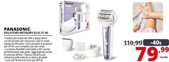 Panasonic epilatore wet&dry es-el7c 60