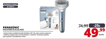 Comet Panasonic epilatore es-el2a - a503 offerta