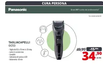 Panasonic tagliacapelli gc53
