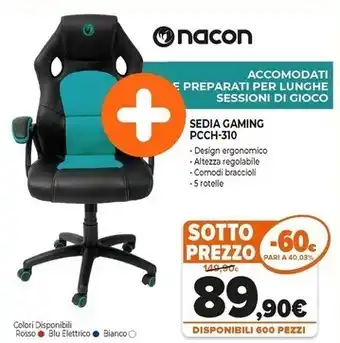 Nacon sedia gaming pcch-310