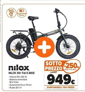 Expert Nilox x8+ fat e-bike offerta