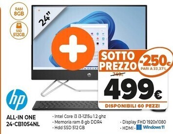 Expert Hp all-in one 24-cb1054nl offerta