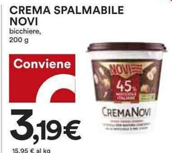 Coop CREMA SPALMABILE NOVI 200 g offerta