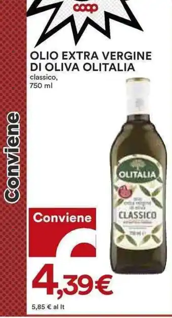 Coop OLIO EXTRA VERGINE DI OLIVA OLITALIA 750 ml offerta