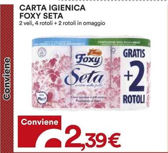 Coop CARTA IGIENICA FOXY SETA offerta