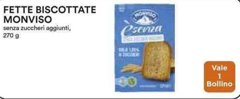 Coop FETTE BISCOTTATE MONVISO 270 g offerta