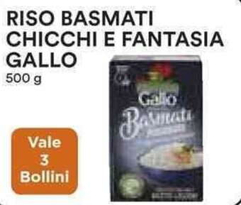 Coop RISO BASMATI CHICCHI E FANTASIA GALLO 500 g offerta