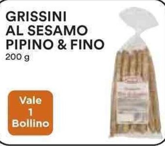 Coop GRISSINI AL SESAMO PIPINO & FINO 200 g offerta