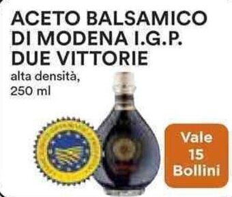 ACETO BALSAMICO DI MODENA I.G.P. DUE VITTORIE 250 ml