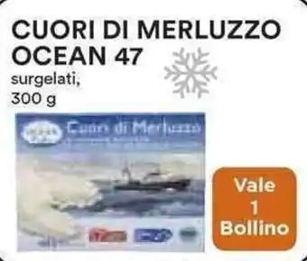 Coop CUORI DI MERLUZZO OCEAN 47 300 g offerta