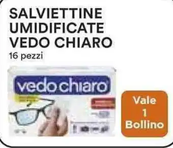 Coop SALVIETTINE UMIDIFICATE VEDO CHIARO 16 pezzi offerta