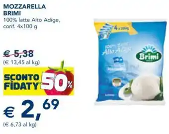 Esselunga MOZZARELLA BRIMI conf. 4x100 g offerta