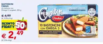 Esselunga BASTONCINI FINDUS 250 g offerta