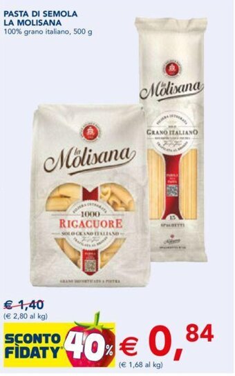 Esselunga PASTA DI SEMOLA LA MOLISANA 500 g offerta