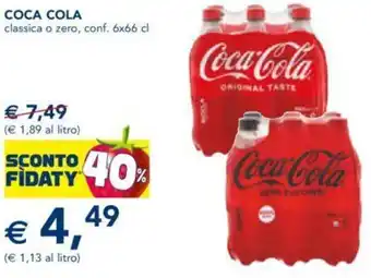 Esselunga COCA COLA 6x66 cl offerta