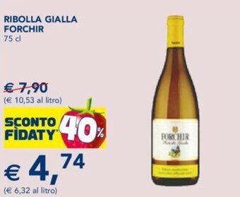 RIBOLLA GIALLA FORCHIR 75 cl