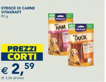 Esselunga STRISCE DI CARNE VITAKRAFT 80 g offerta