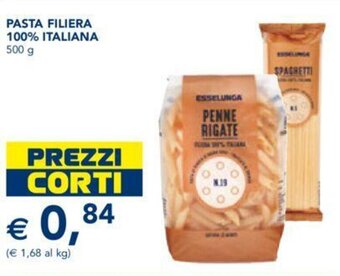 Esselunga PASTA FILIERA 100% ITALIANA 500 g offerta