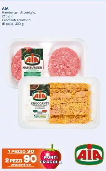 Esselunga AIA Hamburger di coniglio, 215 g offerta
