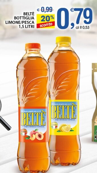 BELTÈ BOTTIGLIA LIMONE/PESCA 1,5 LITRI