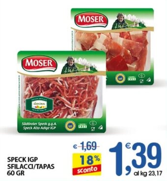 Qui Discount SPECK IGP SFILACCI/TAPAS 60 GR offerta