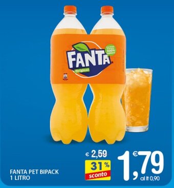 Qui Discount FANTA PET BIPACK 1 LITRO offerta