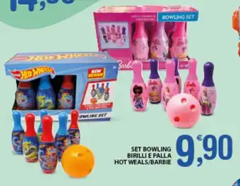SET BOWLING BIRILLI E PALLA HOT WEALS/BARBIE