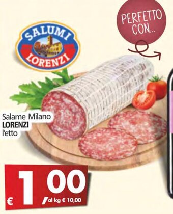 Alter Discount Salame Milano LORENZI offerta