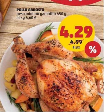 POLLO ARROSTO peso minimo garantito 650 g