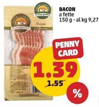 PENNY BACON a fette 150 g offerta