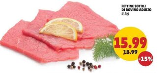 PENNY FETTINE SOTTILI DI BOVINO ADULTO offerta