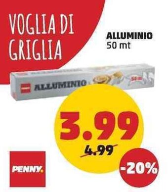 PENNY ALLUMINIO 50 mt