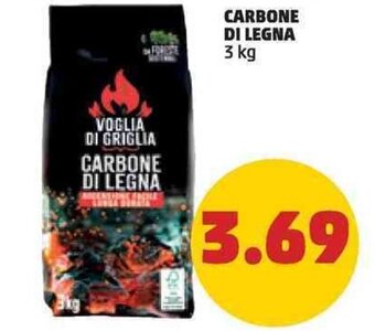 CARBONE DI LEGNA 3 kg
