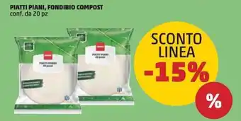 PENNY PIATTI PIANI, FONDIBIO COMPOST conf. da 20 pz offerta