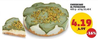 PENNY CHEESECAKE AL PISTACCHIO 400 g offerta